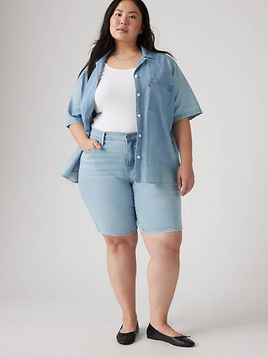 Женские шорты-бермуды Shaping (размер Plus) Levi's, цвет Double Duty Short - Light Wash
Женские шорты-бермуды Shaping (размер Plus) Levi's, цвет Double Duty Short - Light Wash