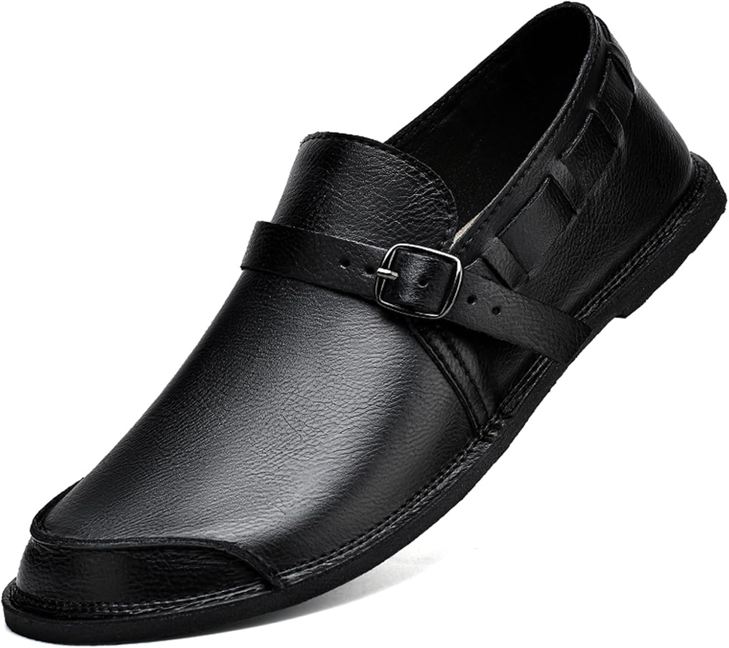 Мужская повседневная обувь Abborora, мужские сандалии ручной работы из кожи, мокасины, удобные мягкие лоферы без шнурков, черный
Мужская повседневная обувь Abborora, мужские сандалии ручной работы из кожи, мокасины, удобные мягкие лоферы без шнурков, черный