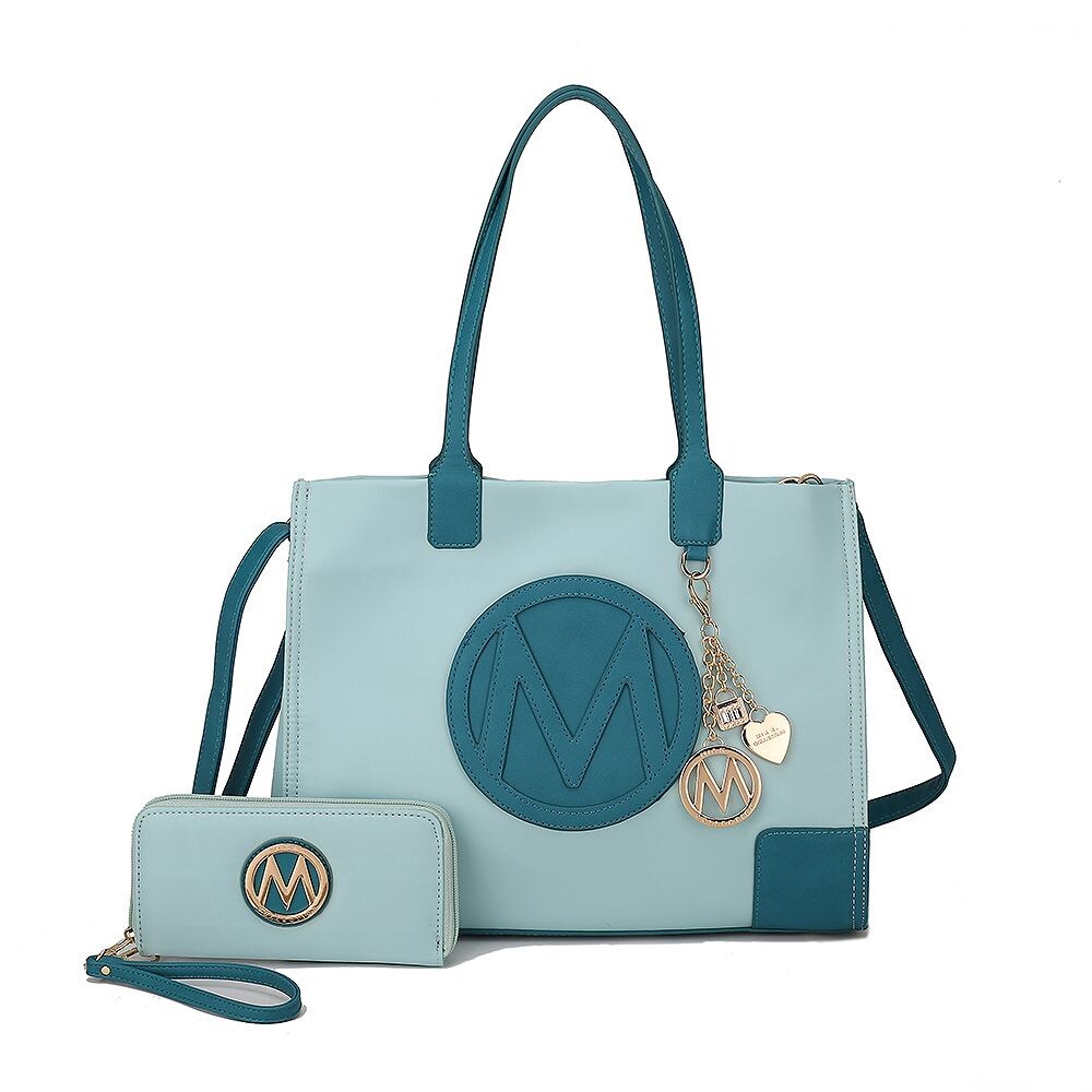 Женская сумка-тоут и кошелек Louise из веганской кожи MKF Collection от Mia k, 2 предмета, цвет Baby Blue Navy
Женская сумка-тоут и кошелек Louise из веганской кожи MKF Collection от Mia k, 2 предмета, цвет Baby Blue Navy