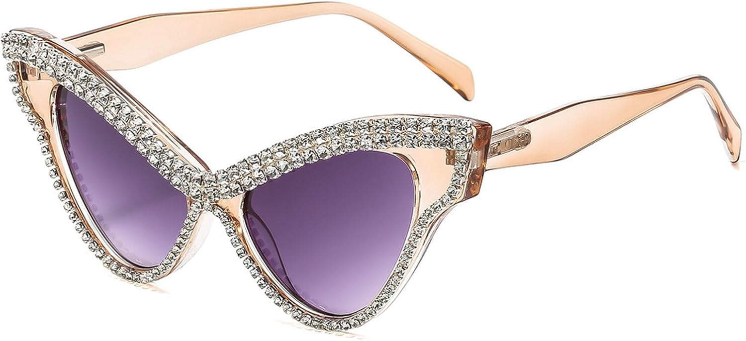 Модные солнцезащитные очки «кошачий глаз» со стразами для женщин, большие солнцезащитные очки с блестящими кристаллами и бриллиантами, украшение для вечеринки mincl, C6
Модные солнцезащитные очки «кошачий глаз» со стразами для женщин, большие солнцезащитные очки с блестящими кристаллами и бриллиантами, украшение для вечеринки mincl, C6