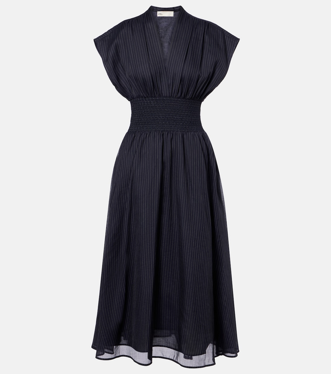 Платье миди из хлопка в полоску Tory Burch, темно-синий
Платье миди из хлопка в полоску Tory Burch, темно-синий