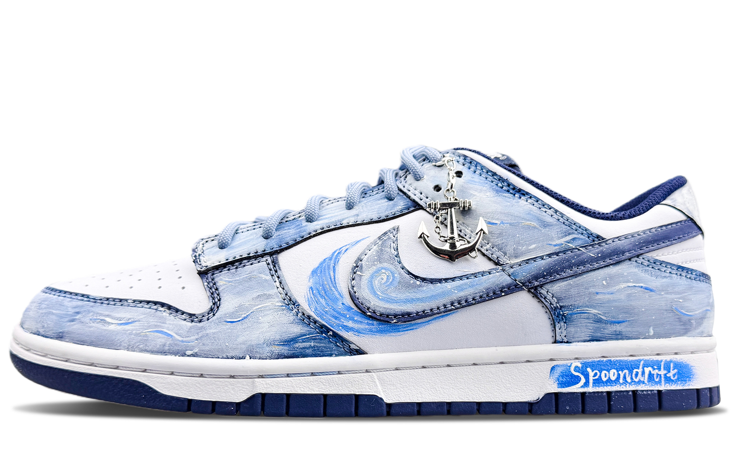 Nike Мужские износостойкие низкие скейтбордные кроссовки Dunk белого и синего цвета
Nike Мужские износостойкие низкие скейтбордные кроссовки Dunk белого и синего цвета