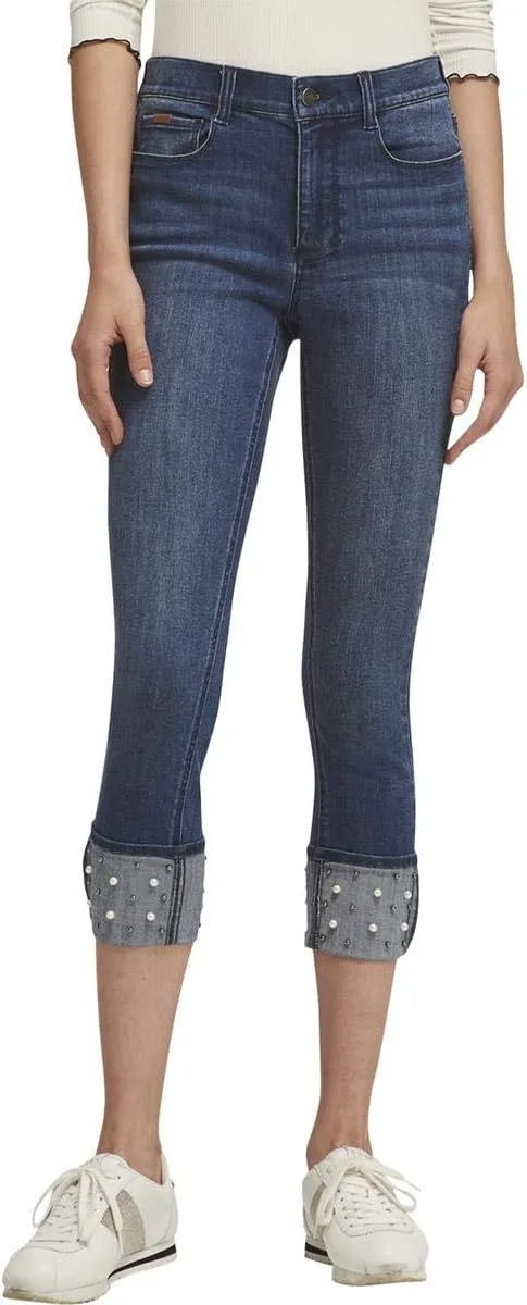 DKNY Женские джинсы скинни с бисером
DKNY Женские джинсы скинни с бисером