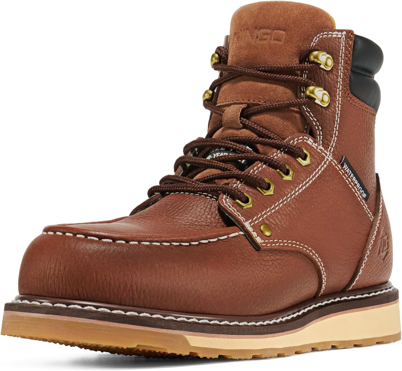 Ботинки NINGO для мужчин с металлическим/мягким носком, 15 см водонепроницаемые мужские ботинки с клиновидным носком, светло-коричневый
Ботинки NINGO для мужчин с металлическим/мягким носком, 15 см водонепроницаемые мужские ботинки с клиновидным носком, светло-коричневый