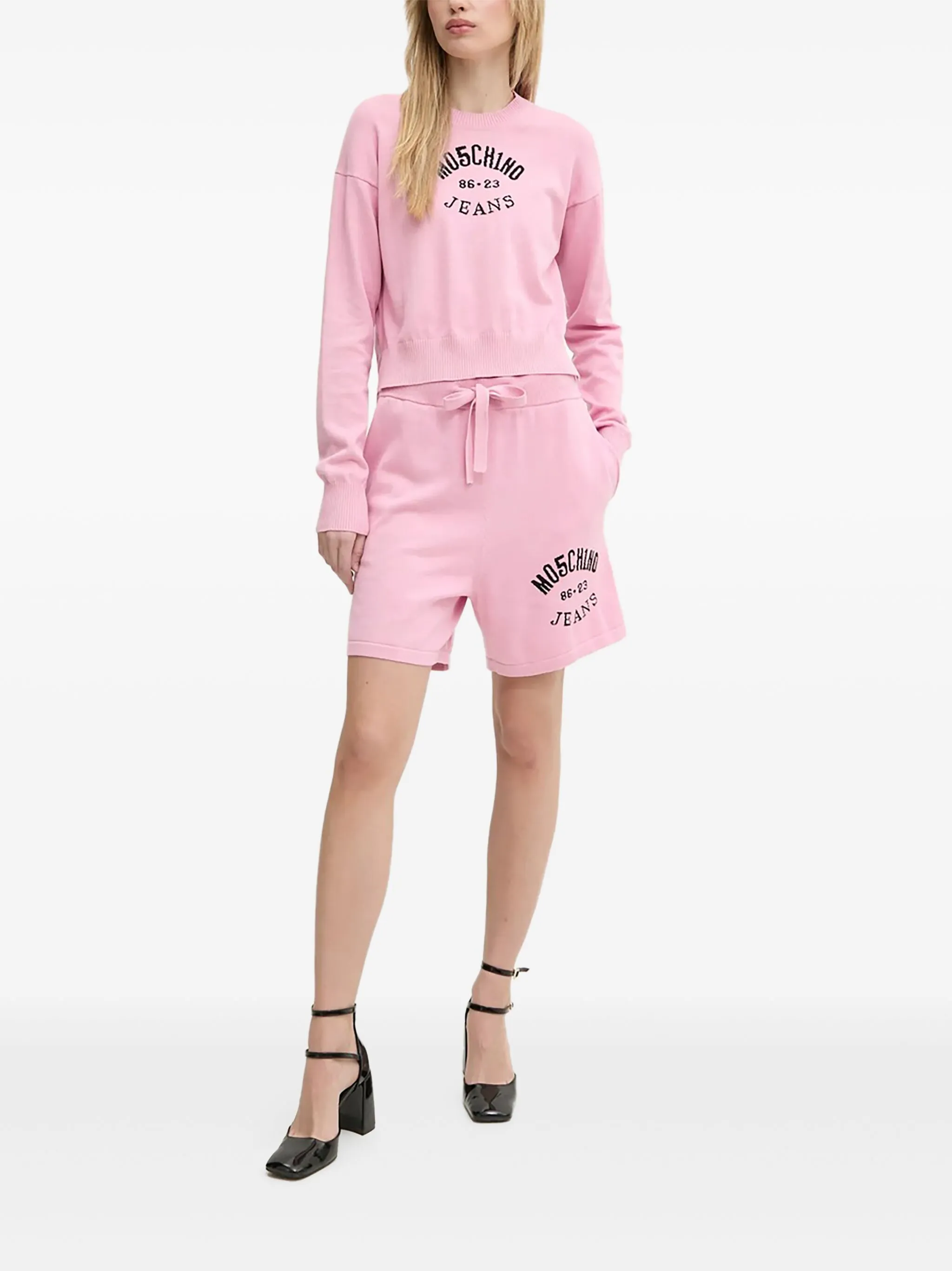 Шорты с вышитым логотипом Moschino Jeans, розовый
Шорты с вышитым логотипом Moschino Jeans, розовый