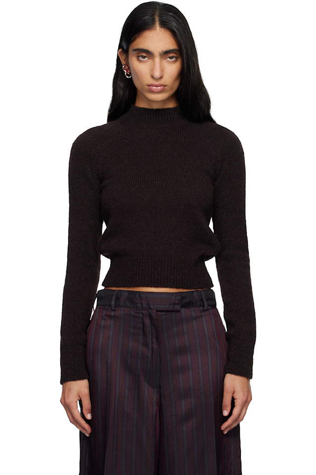 Dries Van Noten Коричневый облегающий свитер
Dries Van Noten Коричневый облегающий свитер