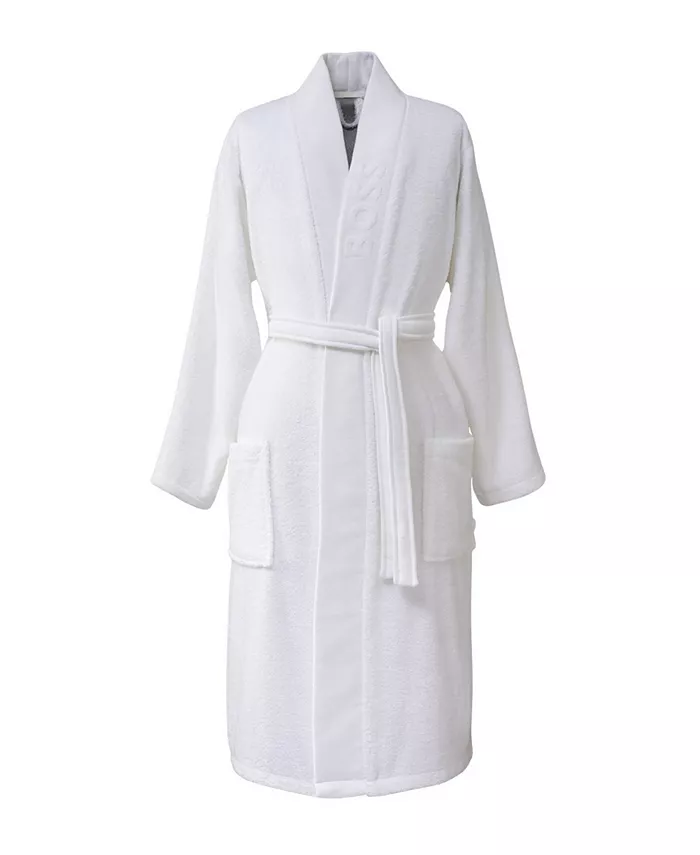 Простой мужской халат-кимоно из хлопка Boss Home, белый
Простой мужской халат-кимоно из хлопка Boss Home, белый