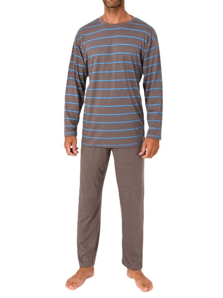 NORMANN Пижама с длинными рукавами в полоску, серого цвета
NORMANN Пижама с длинными рукавами в полоску, серого цвета