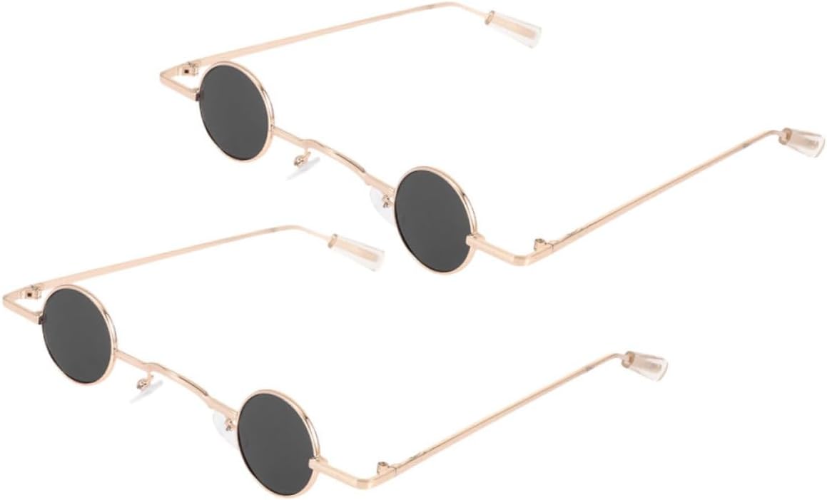 2 пары ретро-солнцезащитных очков круглой формы для женщин и мужчин в винтажном панк-стиле, для активного отдыха и уличной моды, с защитой от УФ-излучения OFFSCH, Golden
2 пары ретро-солнцезащитных очков круглой формы для женщин и мужчин в винтажном панк-стиле, для активного отдыха и уличной моды, с защитой от УФ-излучения OFFSCH, Golden