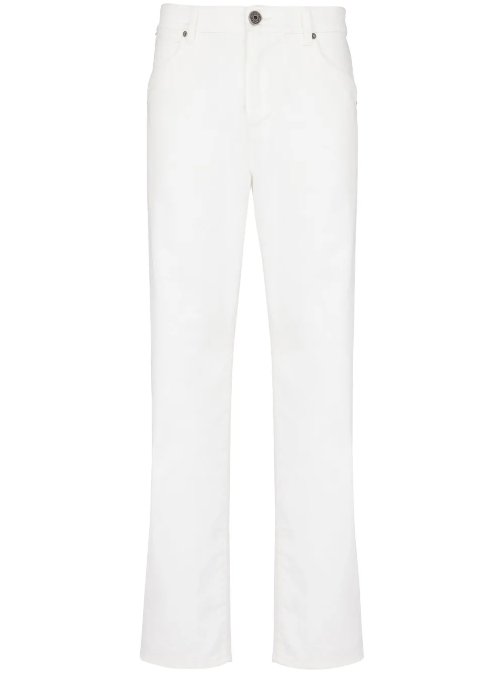 Прямые джинсы с вышитым логотипом BALMAIN, белый
Прямые джинсы с вышитым логотипом BALMAIN, белый