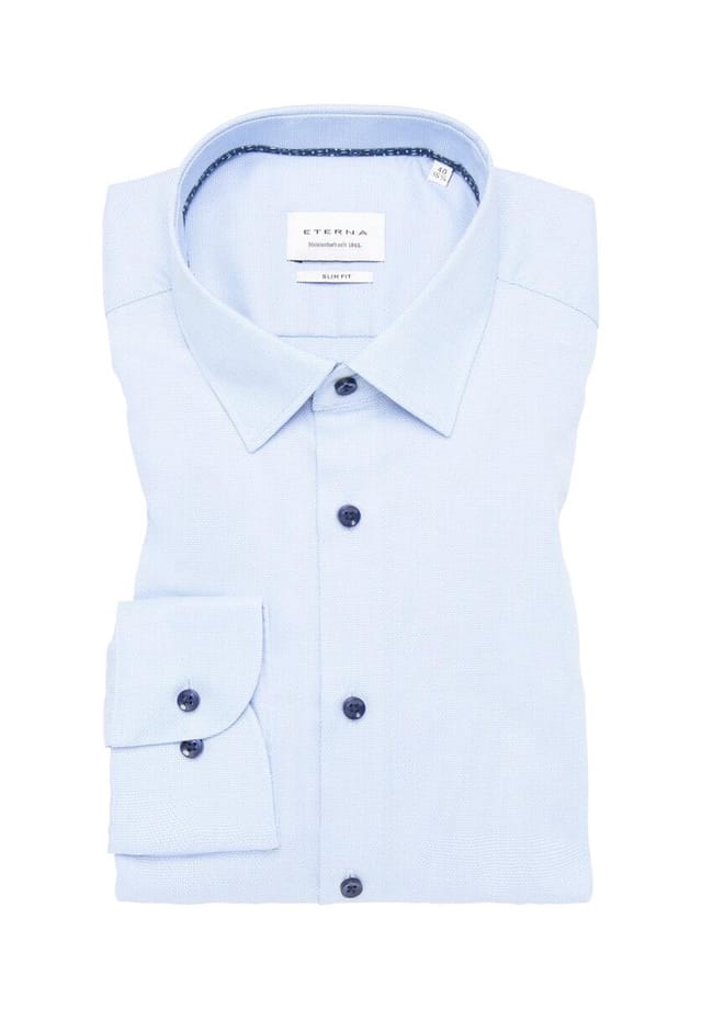 Рубашка с длинными рукавами Eterna, голубой
Рубашка с длинными рукавами Eterna, голубой