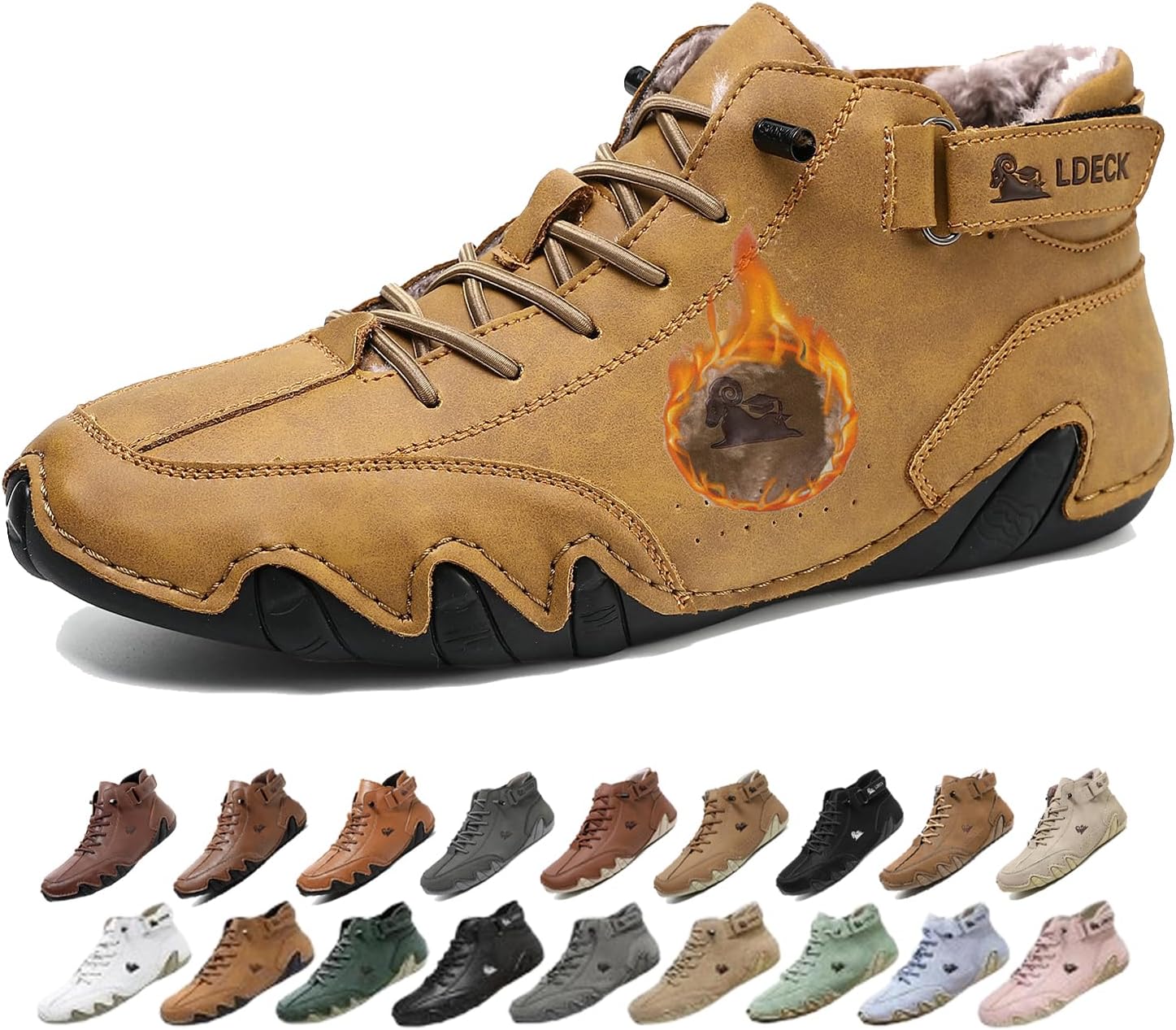 Мужские водонепроницаемые зимние снежные ботинки с ортопедической поддержкой: легкие противоскользящие походные ботинки с теплой дышащей подкладкой для комфорта при ходьбе в холодную погоду весь день Generic, светло-коричневый
Мужские водонепроницаемые зимние снежные ботинки с ортопедической поддержкой: легкие противоскользящие походные ботинки с теплой дышащей подкладкой для комфорта при ходьбе в холодную погоду весь день Generic, светло-коричневый