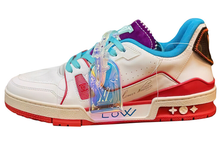 Мужские кроссовки Louis Vuitton, белый/фиолетовый/синий 
Мужские кроссовки Louis Vuitton, белый/фиолетовый/синий