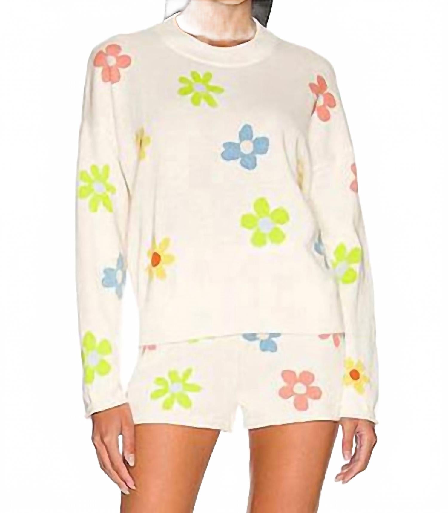 SOMETHING NAVY Свитер из кашемировой смеси с цветочным принтом и круглым вырезом, кремово-разноцветный
SOMETHING NAVY Свитер из кашемировой смеси с цветочным принтом и круглым вырезом, кремово-разноцветный