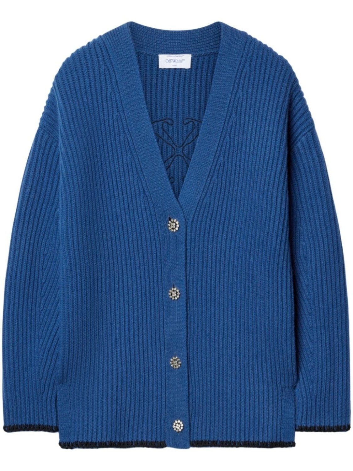 Off-White кардиган с вышитым логотипом, синий
Off-White кардиган с вышитым логотипом, синий