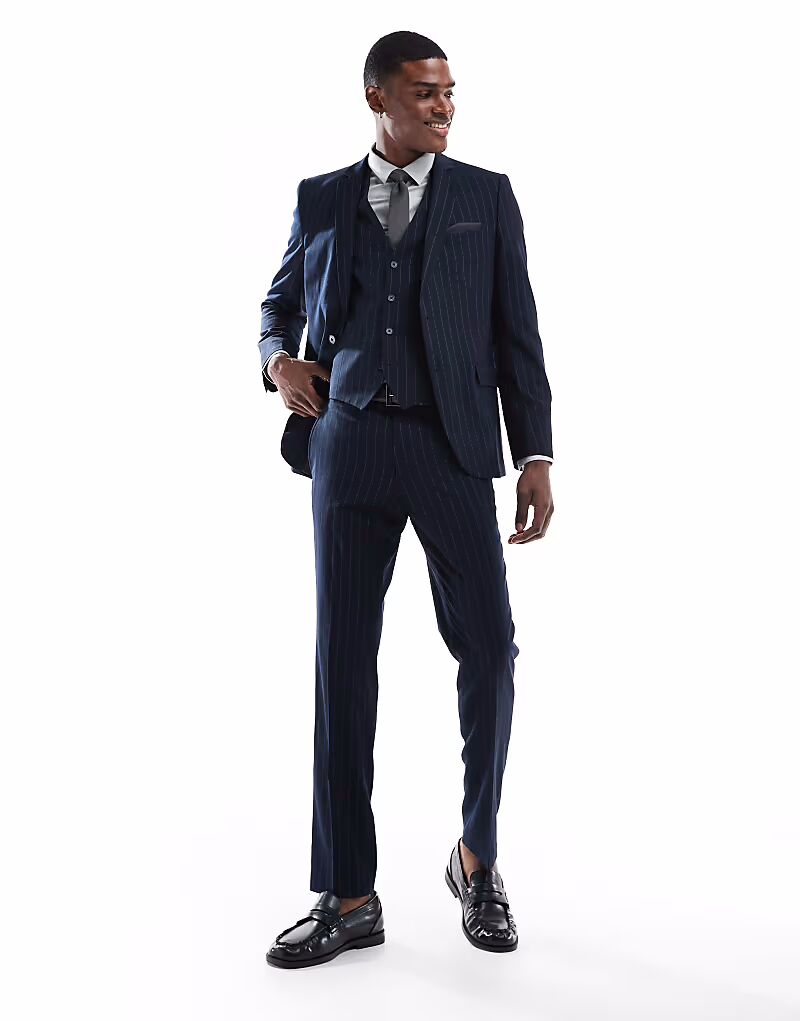 Костюмные брюки French Connection в синюю полоску French Connection Mens
Костюмные брюки French Connection в синюю полоску French Connection Mens