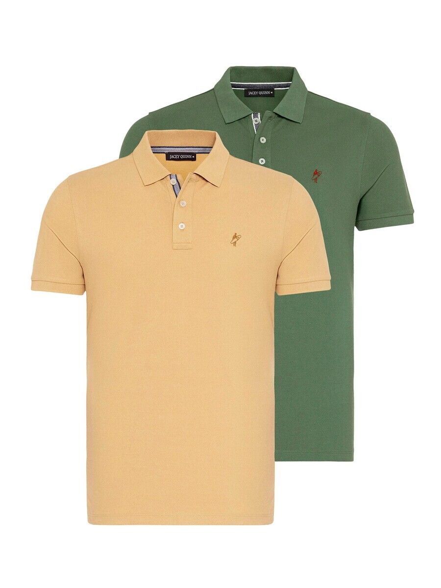 Рубашка поло Jacey Quinn Shirt, цвет beige/green 
Рубашка поло Jacey Quinn Shirt, цвет beige/green