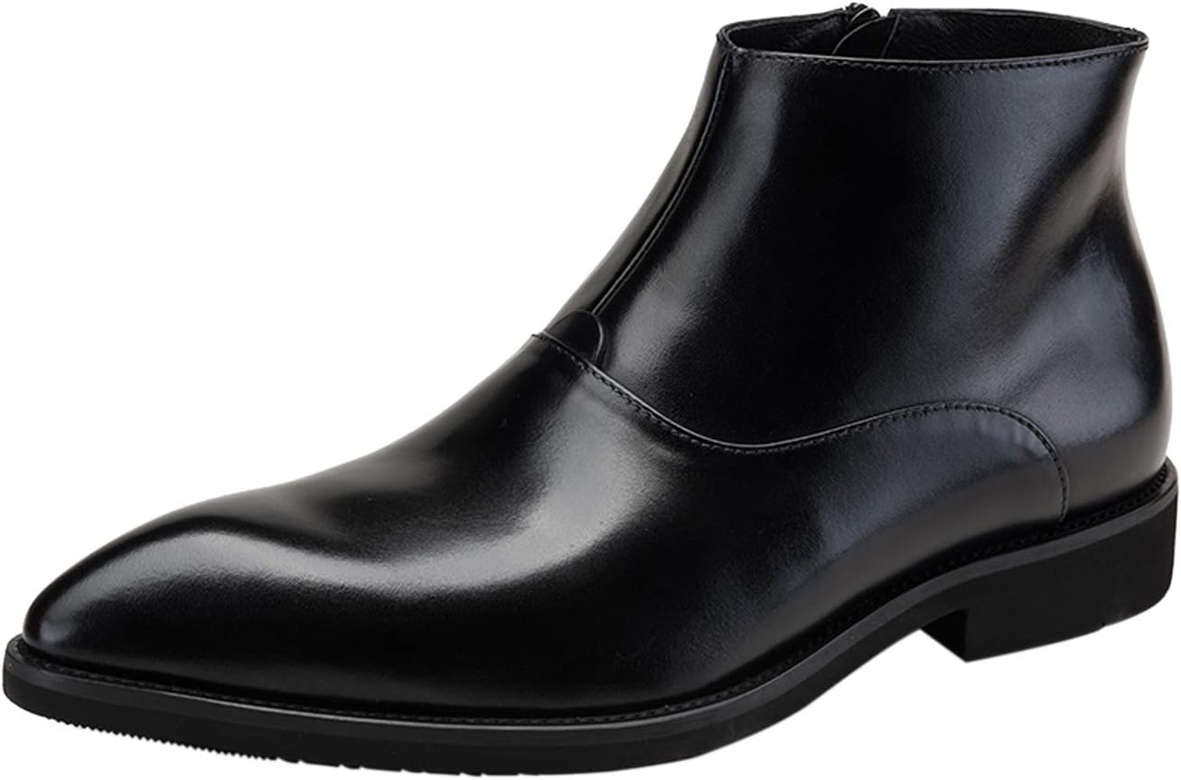 Мужские ботинки Santimon Mens Chelsea из кожи с классическим дизайном и молнией, повседневные ботинки на щиколотку, черный
Мужские ботинки Santimon Mens Chelsea из кожи с классическим дизайном и молнией, повседневные ботинки на щиколотку, черный