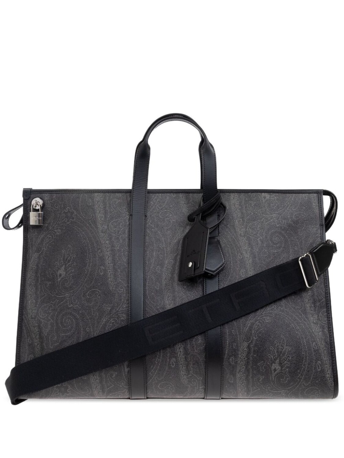 Дорожная сумка ETRO с принтом пейсли, серый 
Дорожная сумка ETRO с принтом пейсли, серый