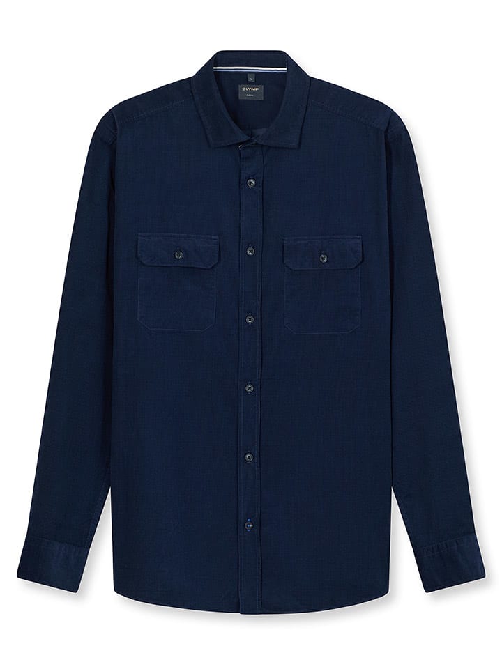 OLYMP Повседневная рубашка - стандартный крой - темно-синего цвета
OLYMP Повседневная рубашка - стандартный крой - темно-синего цвета