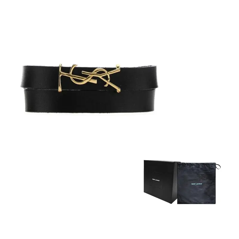 Кожаный браслет с логотипом Saint Laurent, черный
Кожаный браслет с логотипом Saint Laurent, черный