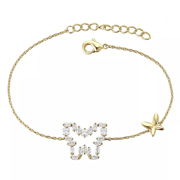 Браслет Gigi Girl для детей/подростков, покрытый 14-каратным золотом, с подвеской в виде бабочки из кубического циркония огранки «багет» и регулируемым подвесом-гало Gigigirl, gold
Браслет Gigi Girl для детей/подростков, покрытый 14-каратным золотом, с подвеской в виде бабочки из кубического циркония огранки «багет» и регулируемым подвесом-гало Gigigirl, gold