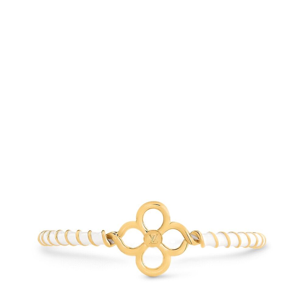 Жесткий браслет с морской эмалью Louis Vuitton, белый
Жесткий браслет с морской эмалью Louis Vuitton, белый