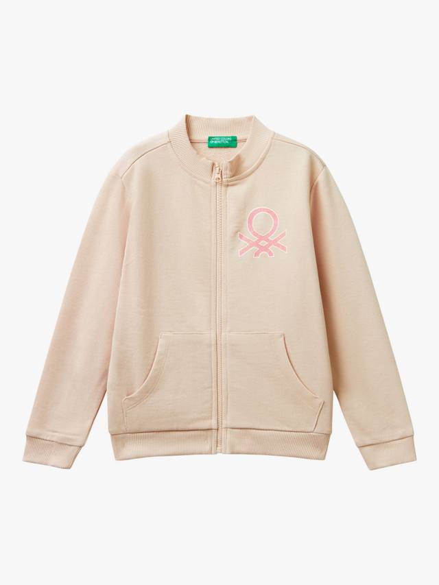 Детский хлопковый худи с логотипом на молнии Benetton, Pink
Детский хлопковый худи с логотипом на молнии Benetton, Pink