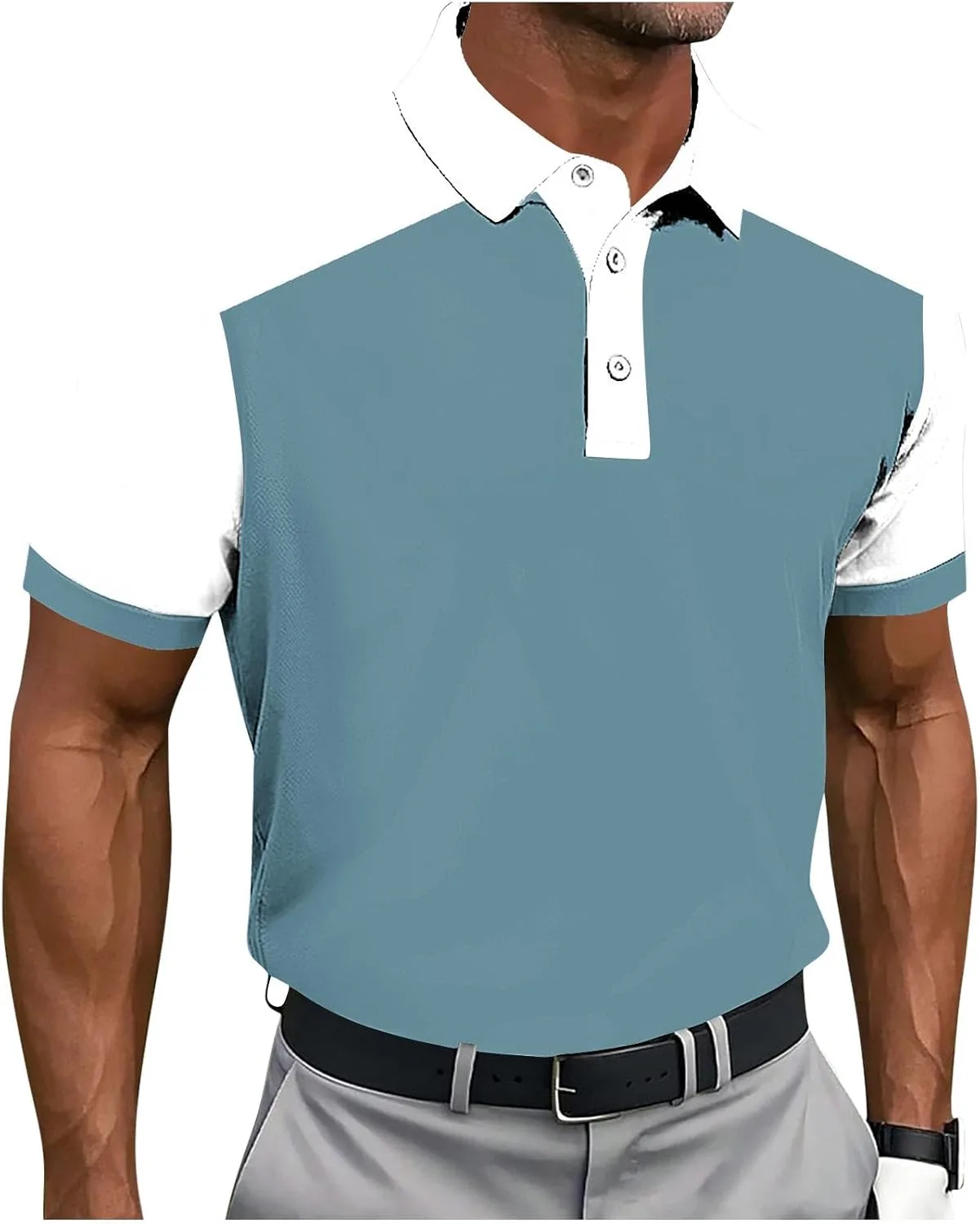 Мужская футболка для гольфа с коротким рукавом — легкая, быстросохнущая, в стиле вестерн
Мужская футболка для гольфа с коротким рукавом — легкая, быстросохнущая, в стиле вестерн