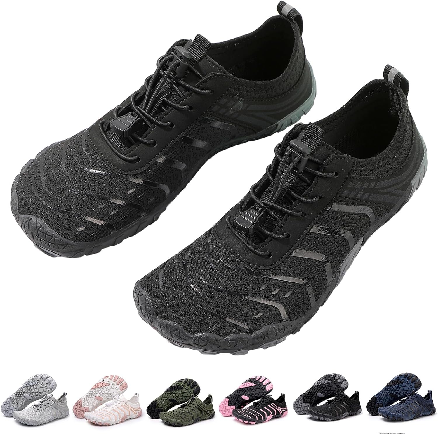 Кроссовки для женщин и мужчин унисекс, быстросохнущие, с нескользящей подошвой, широким носком Feedmoo, черный
Кроссовки для женщин и мужчин унисекс, быстросохнущие, с нескользящей подошвой, широким носком Feedmoo, черный