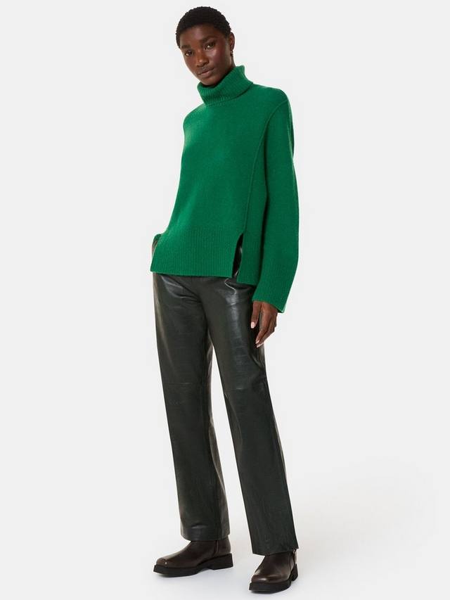 Джемпер с круглым вырезом из полушерстяной смеси Whistles, зеленый
Джемпер с круглым вырезом из полушерстяной смеси Whistles, зеленый