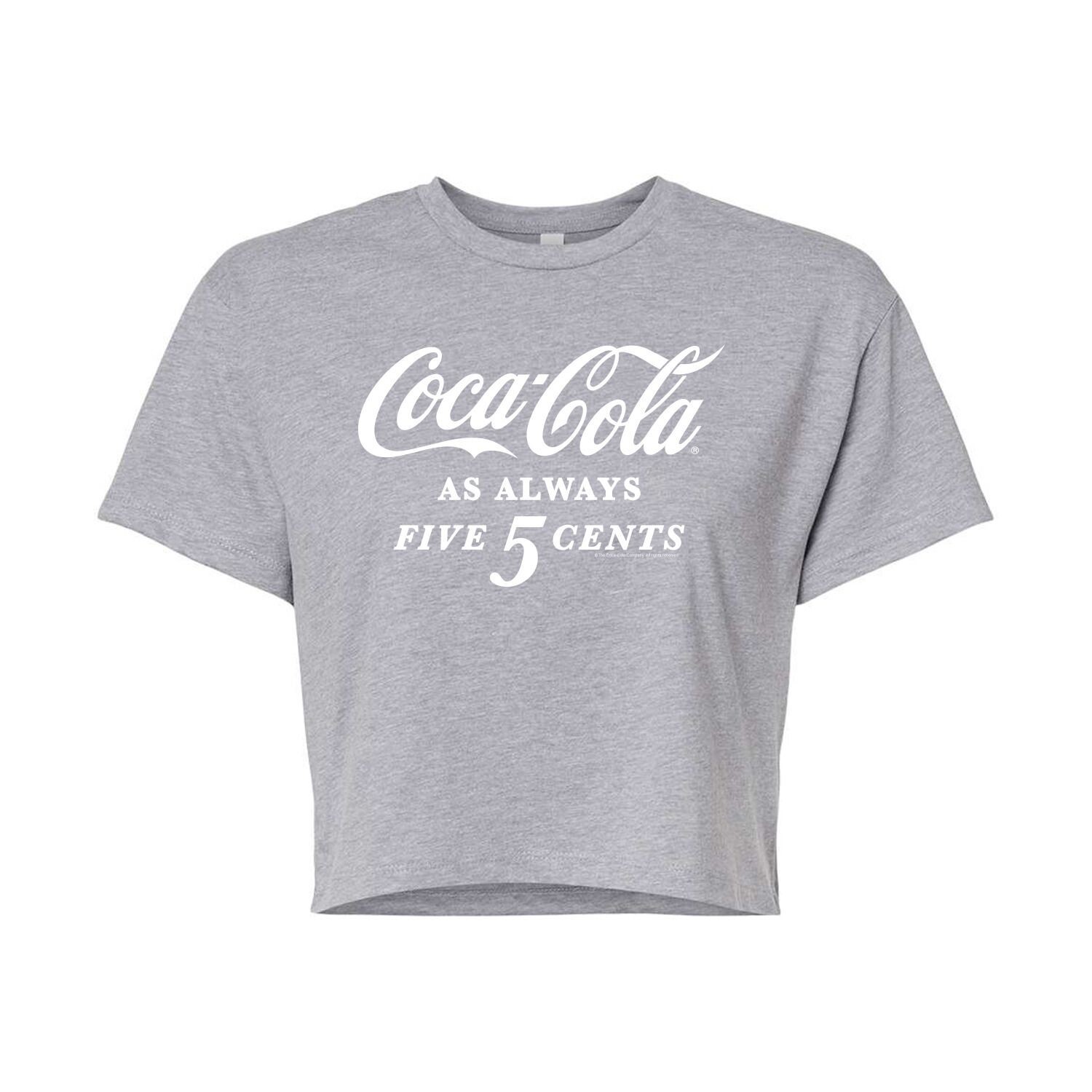 Укороченная футболка с рисунком Coca-Cola Five Cents для юниоров Licensed Character, серый
Укороченная футболка с рисунком Coca-Cola Five Cents для юниоров Licensed Character, серый