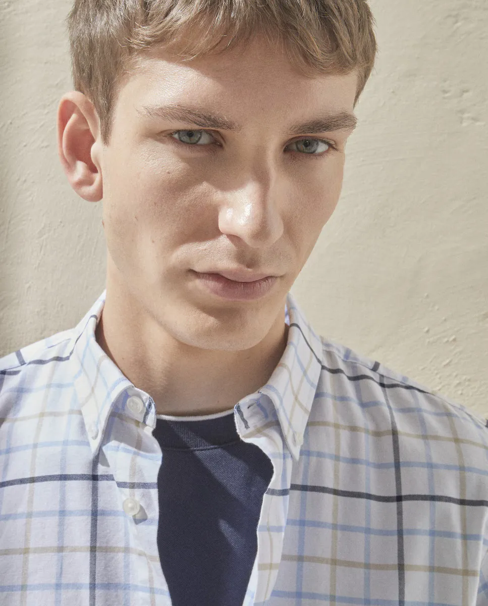 Мужская рубашка Oxford в клетку Dustin, светло-голубой
Мужская рубашка Oxford в клетку Dustin, светло-голубой