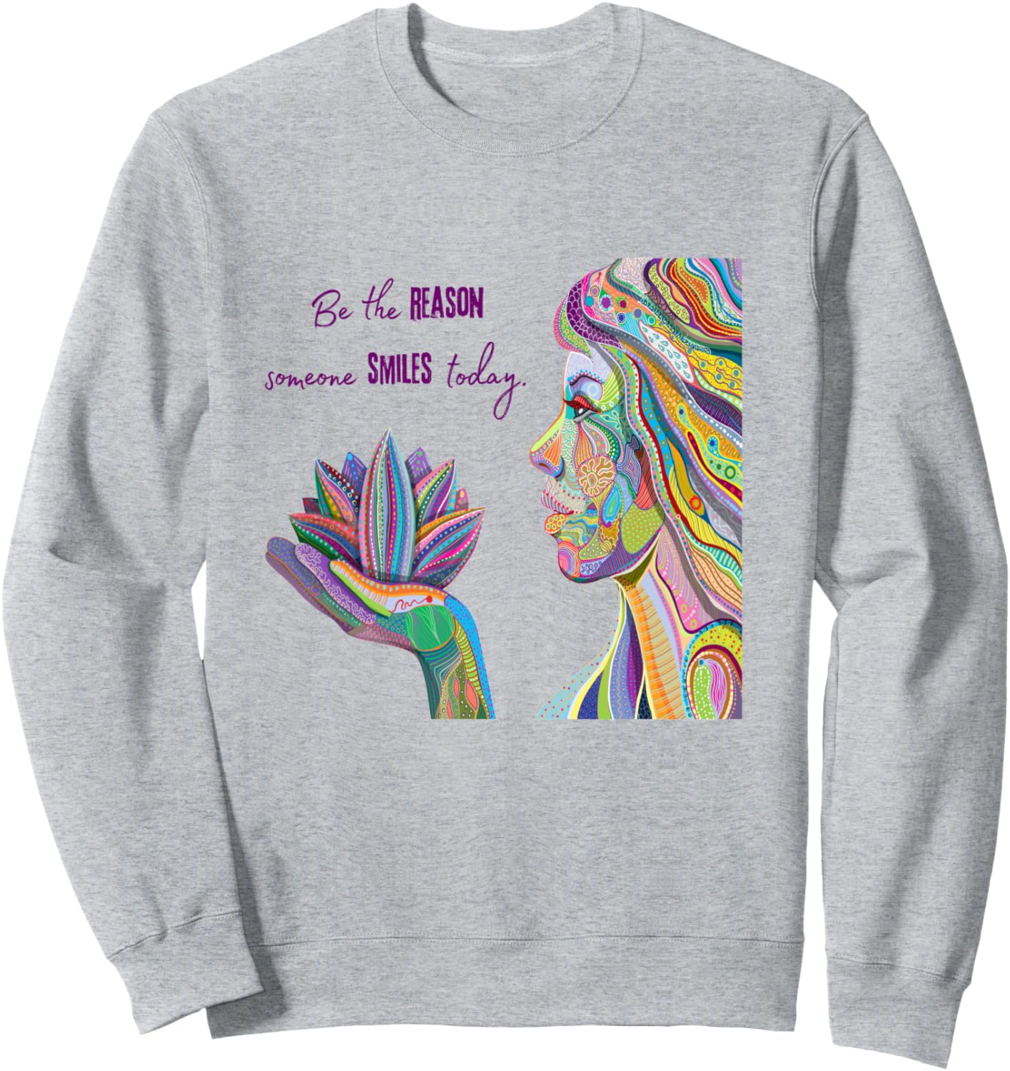 Толстовка с надписью «Будь причиной чьей-то улыбки» Be The Reason Someone Smiles Quote Quotes, серый
Толстовка с надписью «Будь причиной чьей-то улыбки» Be The Reason Someone Smiles Quote Quotes, серый