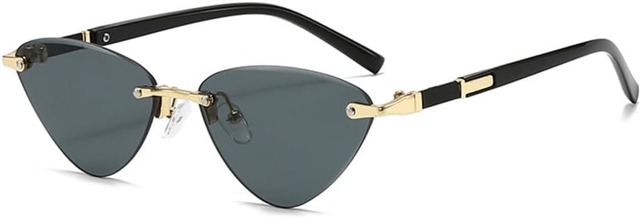 Модные солнцезащитные очки «кошачий глаз» для женщин, ретро-очки без оправы, металлические солнцезащитные очки, очки для вождения, защита от УФ-излучения UV400 KTUCN, Black
Модные солнцезащитные очки «кошачий глаз» для женщин, ретро-очки без оправы, металлические солнцезащитные очки, очки для вождения, защита от УФ-излучения UV400 KTUCN, Black