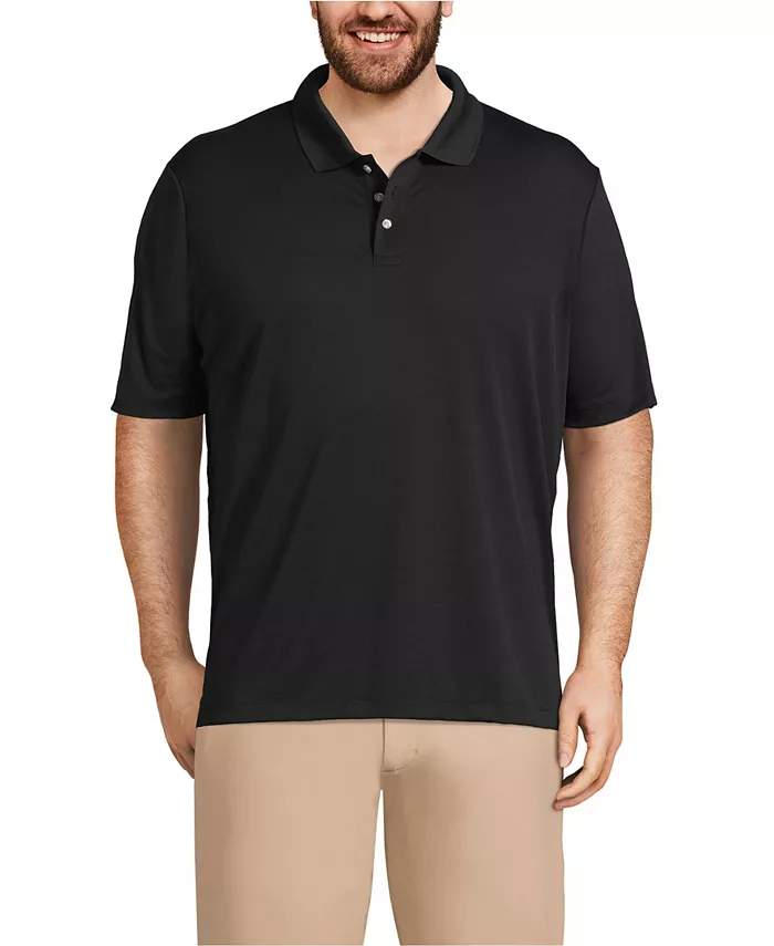 Большие и высокие школьные поло с коротким рукавом однотонные активные Lands' End, черный
Большие и высокие школьные поло с коротким рукавом однотонные активные Lands' End, черный