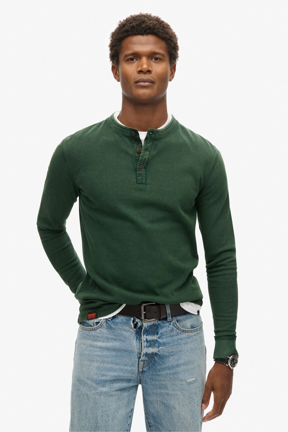 100% хлопок винтажный текстурированный топ в стиле дедушки Superdry, зеленый
100% хлопок винтажный текстурированный топ в стиле дедушки Superdry, зеленый