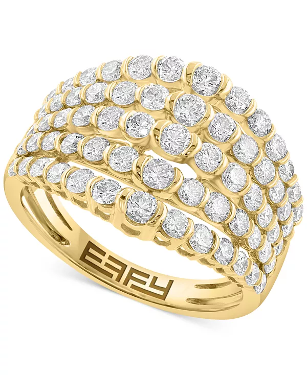 Кольцо с многорядными бриллиантами Effy (1-7/8 карата) из 14-каратного золота Effy Collection, gold
Кольцо с многорядными бриллиантами Effy (1-7/8 карата) из 14-каратного золота Effy Collection, gold