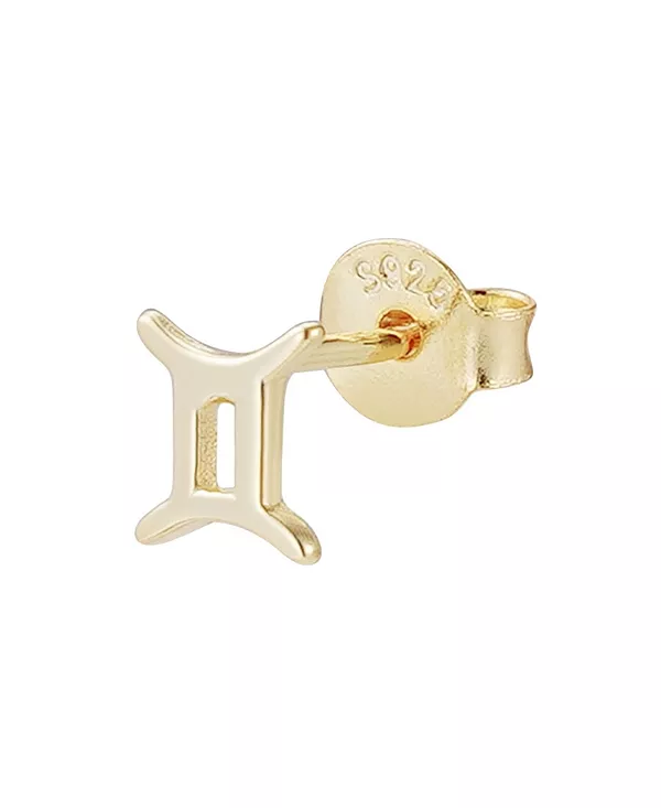 Серьги-Гвоздики с одним знаком зодиака из стерлингового серебра 925 пробы с позолотой 14 карат Adornia Fine, gold-gemini
Серьги-Гвоздики с одним знаком зодиака из стерлингового серебра 925 пробы с позолотой 14 карат Adornia Fine, gold-gemini