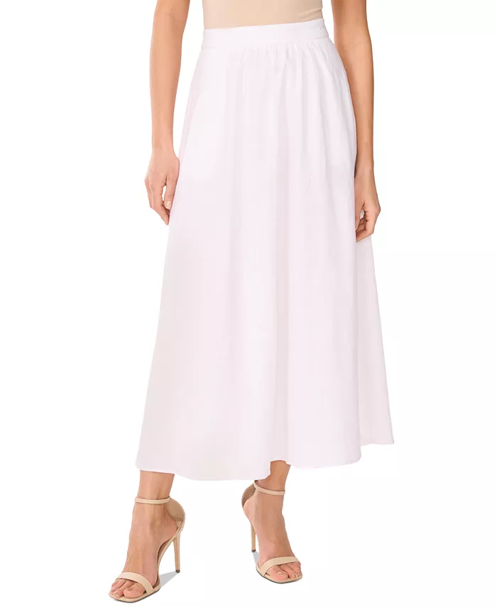 Женская миди-юбка А-силуэта из смесового льна Vince Camuto, белый
Женская миди-юбка А-силуэта из смесового льна Vince Camuto, белый