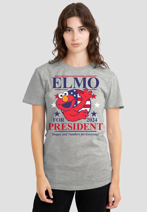 Футболка с принтом "элмо из "улицы сезам" в поддержку президента Cotton Soul, Mottled Light Grey
Футболка с принтом "элмо из "улицы сезам" в поддержку президента Cotton Soul, Mottled Light Grey