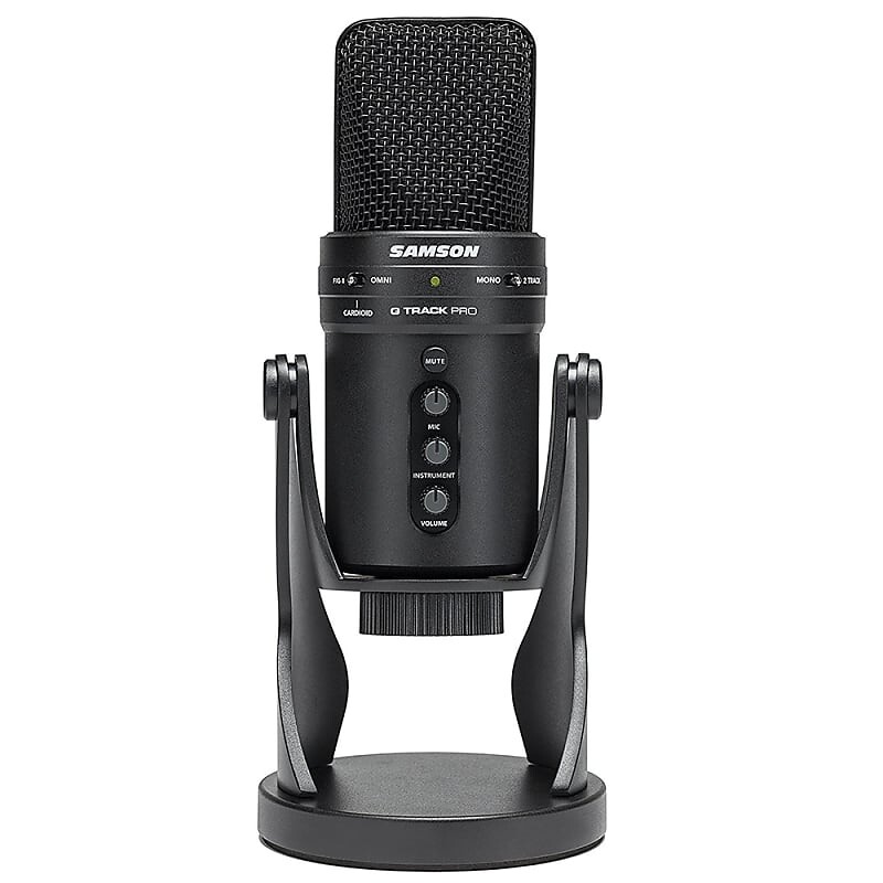 Конденсаторный микрофон Samson G-Track USB Condenser Mic with Audio Interface
Конденсаторный микрофон Samson G-Track USB Condenser Mic with Audio Interface