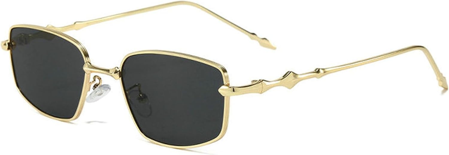 Винтажные солнцезащитные очки Helena маленького прямоугольного размера для женщин и мужчин, в стиле ретро, с квадратной металлической оправой, необычной формой дужек, в стиле панк, S67, Gold
Винтажные солнцезащитные очки Helena маленького прямоугольного размера для женщин и мужчин, в стиле ретро, с квадратной металлической оправой, необычной формой дужек, в стиле панк, S67, Gold