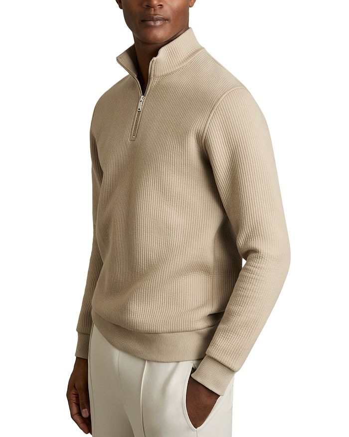 Ребристая рубашка с воротником-воронкой и полузастежкой REISS, коричневый/бежевый
Ребристая рубашка с воротником-воронкой и полузастежкой REISS, коричневый/бежевый