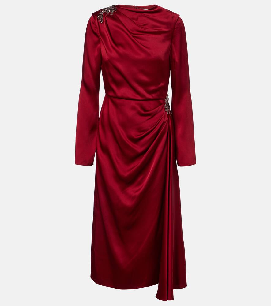 Коктейльное платье из сатиновой кади с кристаллами Erdem, Ruby Red
Коктейльное платье из сатиновой кади с кристаллами Erdem, Ruby Red