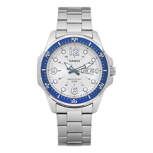 Casio Sports Stainless Steel Strap Silver Strap Silver Dial Mens SilverSilver Analog
Casio Sports Stainless Steel Strap Silver Strap Silver Dial Mens SilverSilver Analog