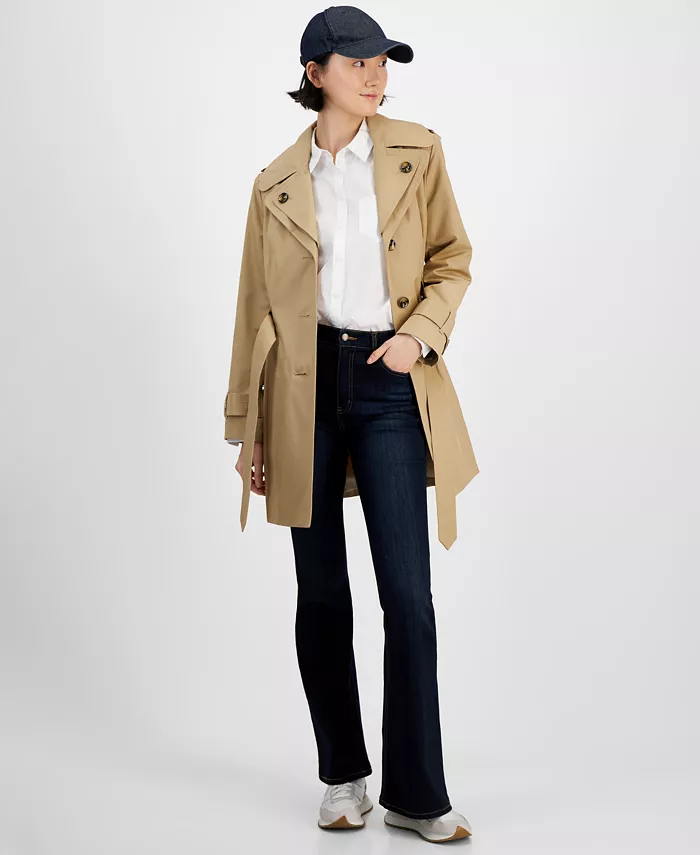 Женское однобортное тренчкот с капюшоном и поясом London Fog, коричневый/бежевый
Женское однобортное тренчкот с капюшоном и поясом London Fog, коричневый/бежевый