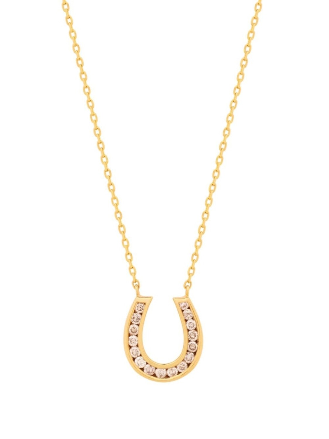 Бриллиантовое ожерелье «Подкова» из 18-каратного желтого золота Kamushki, желтый
Бриллиантовое ожерелье «Подкова» из 18-каратного желтого золота Kamushki, желтый