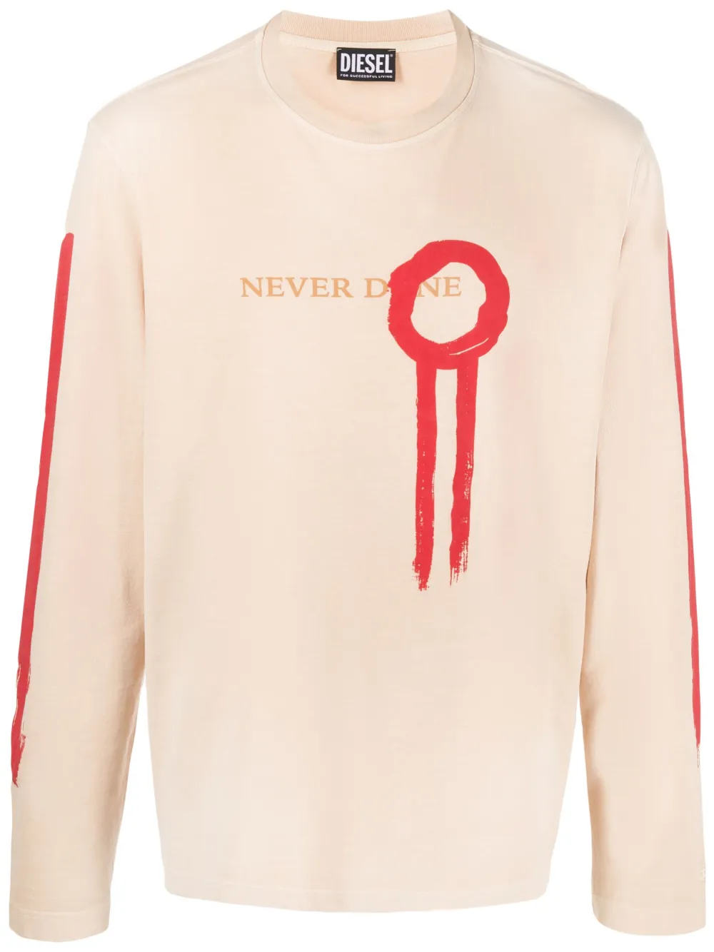 Футболка Never Done с графичным принтом DIESEL, нейтральный
Футболка Never Done с графичным принтом DIESEL, нейтральный