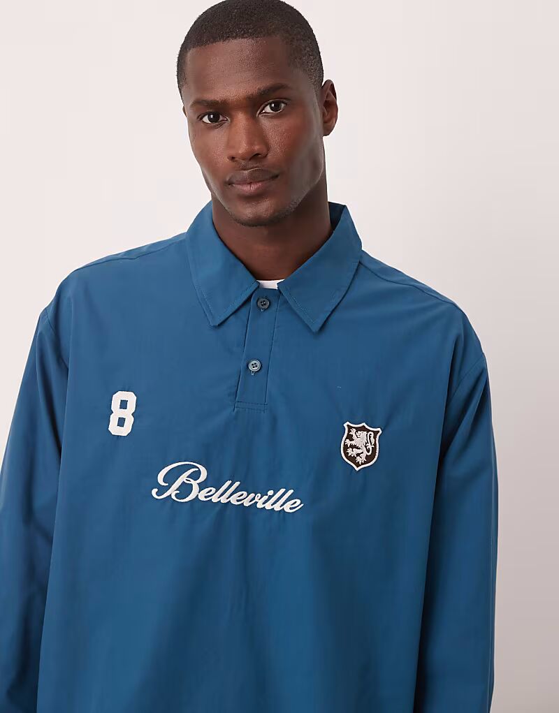 Рубашка свободного кроя ASOS DESIGN зеленого цвета с вышивкой
Рубашка свободного кроя ASOS DESIGN зеленого цвета с вышивкой